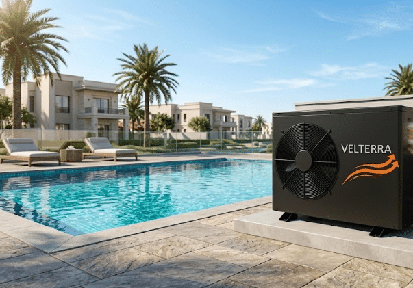 مضخة حرارة حمام السباحة Velterra | إنفرتر كامل للتبريد والتدفئة