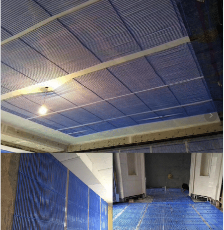 capillary tube mats Installation