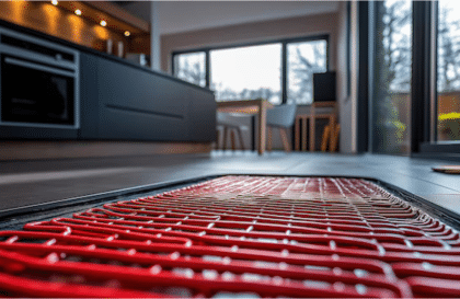 التدفئة تحت البلاط بالماء: دليل شامل لتركيب شبكات تدفئة هيدرونيك ذكية وموفرة