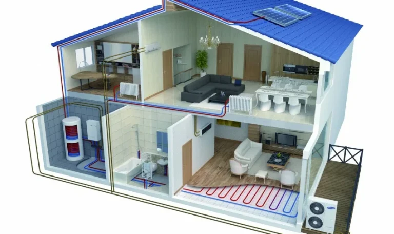 المضخة الحرارية لتدفئة وتبريد المنازل