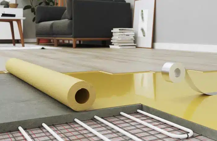 طريقة التدفئة المركزية للأرضيات