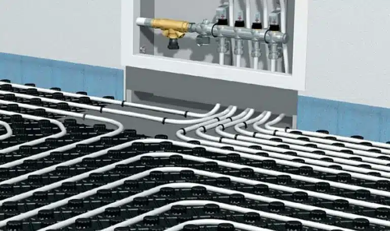 طريقة التدفئة المركزية للأرضيات